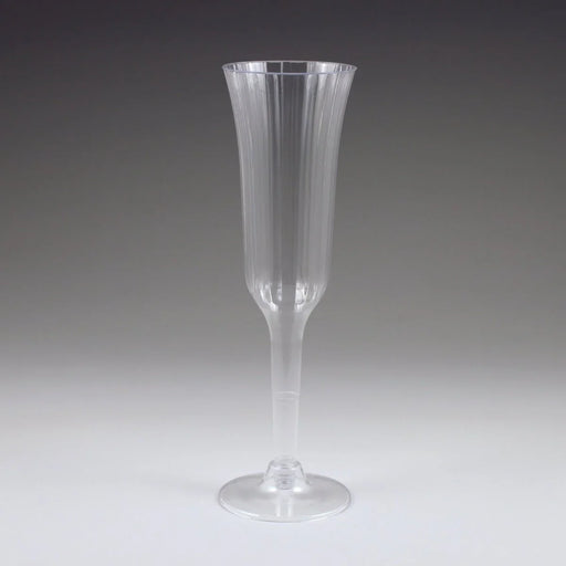 Sovereign Fluted Champagne Glasses Plastic 5 oz | 10 ct - Zurchers