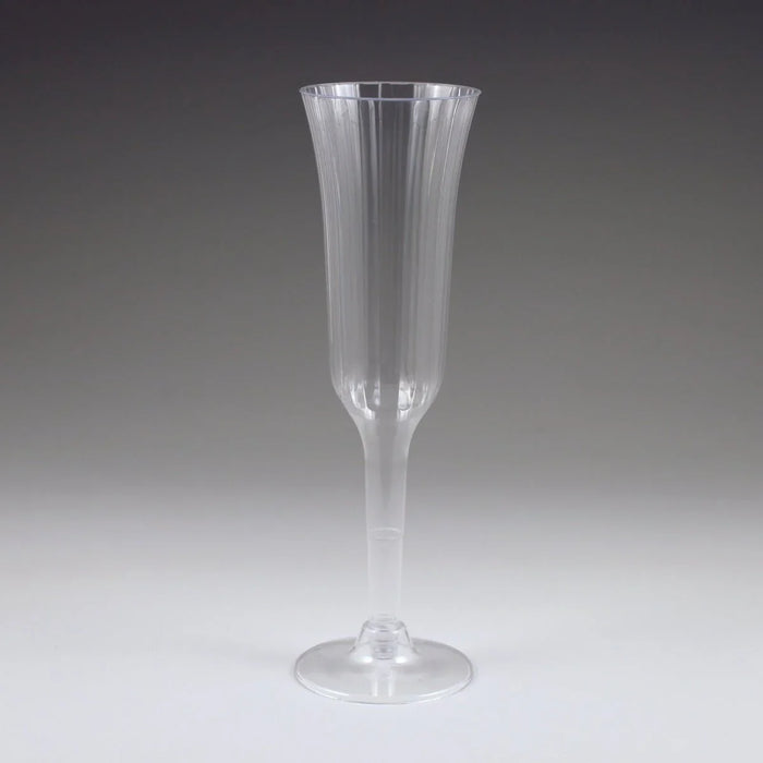 Sovereign Fluted Champagne Glasses Plastic 5 oz | 10 ct - Zurchers