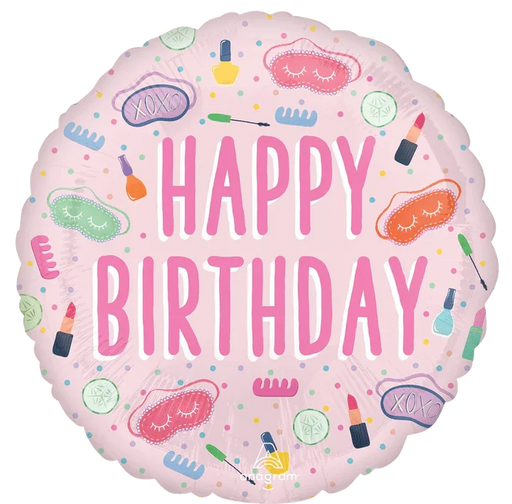 Spa Party Birthday Mylar Balloon, 18" | 1 ct - Zurchers