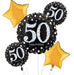 Sparkling 50 Balloon Bouquet | 5 pcs - Zurchers