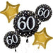 Sparkling 60 Balloon Bouquet | 5 pcs - Zurchers