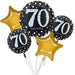 Sparkling 70 Balloon Bouquet | 5 ct - Zurchers