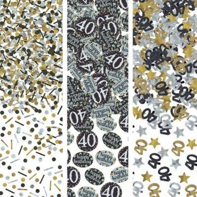 Sparkling Celebration 40th Birthday Confetti, 1.2 oz. | 1 ct - Zurchers