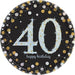 Sparkling Celebration 40th Birthday Paper Dessert Plates, 7'' | 8 ct - Zurchers