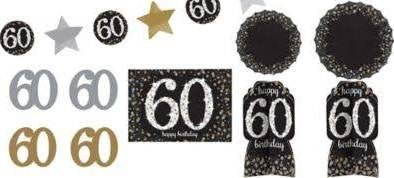 Sparkling Celebration 60th Birthday Room Decorating Kit | 1 ct - Zurchers
