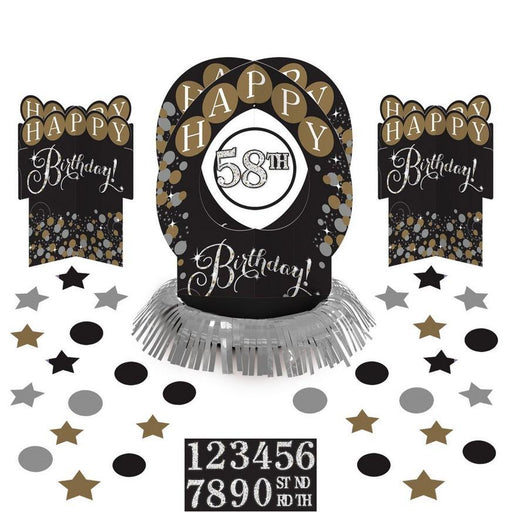 Sparkling Celebration Customize Birthday Table Decorating Kit | 51pcs - Zurchers