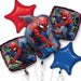 Spider - Man Web Wonder Balloon Bouquet | 5pcs - Zurchers