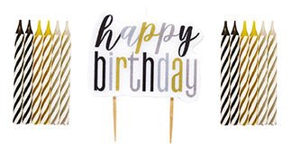 13ct Spiral Candles Happy Birthday Pack