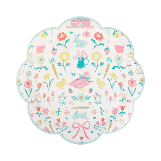 Springtime Cottage Pattern Plate 9" | 8 ct - Zurchers