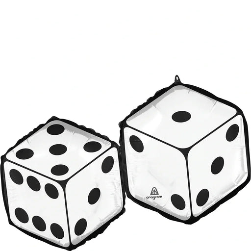 Feeling Lucky Dice Supershape Balloon 30"x22" | 1ct - Zurchers
