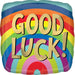 Square Rainbow Good Luck Mylar Balloon 18" | 1ct - Zurchers