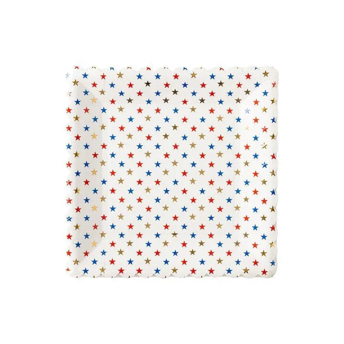 Square Star Scallop Paper Plate 9" | 8 ct - Zurchers
