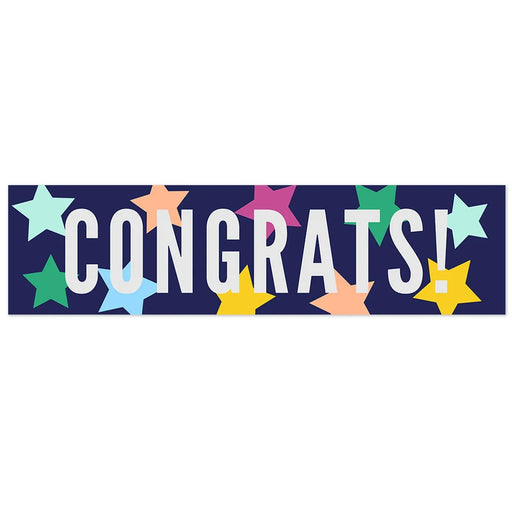 Congrats! Stars To - Go Banner 50" x 13" | 1ct - Zurchers