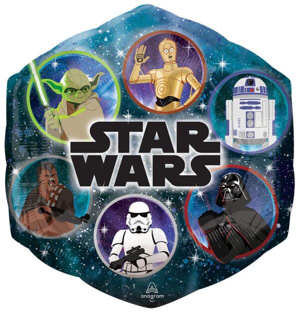 Star Wars Galaxy Group SuperShape Mylar Balloon 23" | 1ct - Zurchers