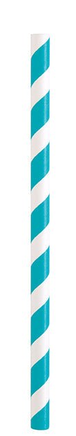 10ct Stripe Smthie Straw Assorted - Party Supplies