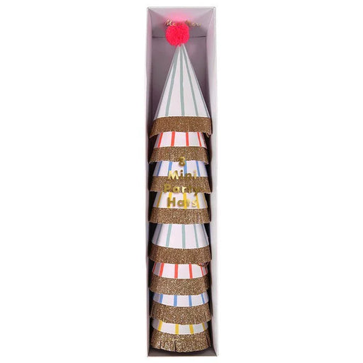 Stripe Assorted Mini Party Hats | 8 ct - Zurchers