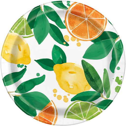 Summer Citrus Plate 9in | 8ct