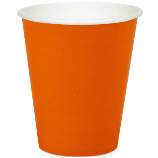 Sunkissed Orange Paper Cups 9oz | 24ct - Zurchers