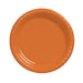 Sunkissed Orange Plastic Dessert Plates 7" | 20ct - Zurchers