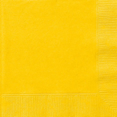 Sunshine Yellow Beverage Napkins | 100ct