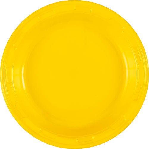 Sunshine Yellow Plastic Plate 7in | 50ct