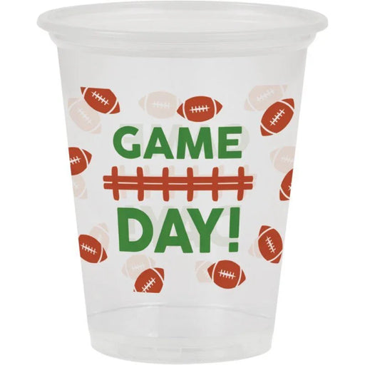 Football Game Day Plastic Cups 16oz | 8ct - Zurchers