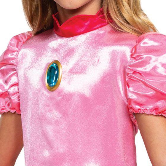 strapless open back dress Super Mario Princess Peach Childs Costume | 1 ct