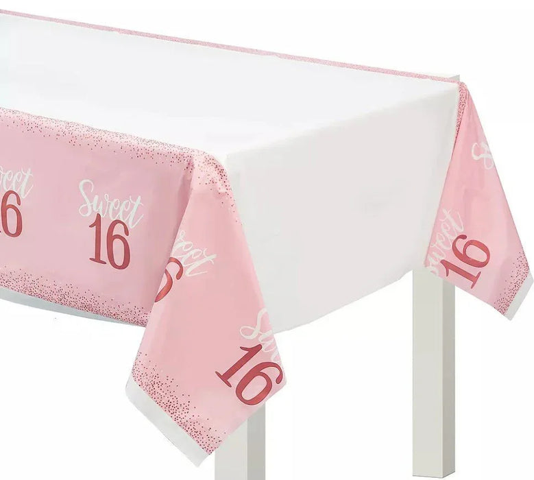 Sweet 16 Pink Table Cover | 1ct - Zurchers