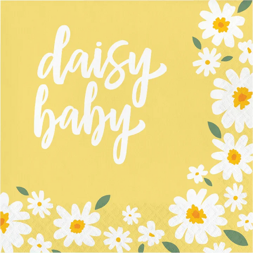 Sweet Daisy Baby Paper Lunch Napkins | 16 ct - Zurchers