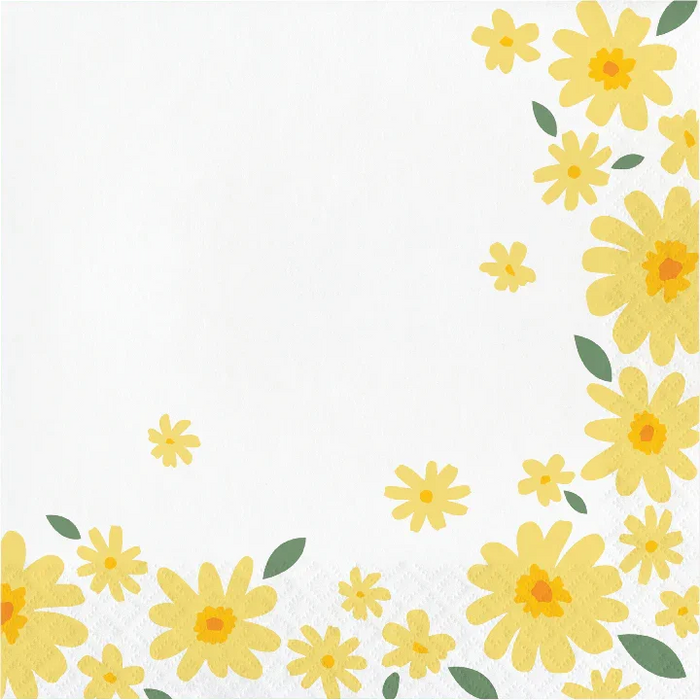 Sweet Daisy Paper Lunch Napkins | 16 ct - Zurchers