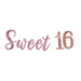 Sweet Sixteen Sequin Banner, 12' x 9" | 1 ct - Zurchers