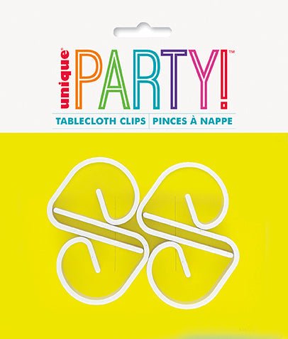 4ct Tablecover Clips - Party Supplies