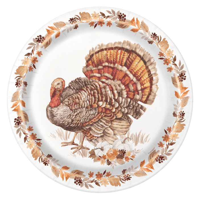 Tasteful Turkey Luncheon Plates | 1ct - Zurchers