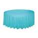 Tablecover Round Plastic Teal - Party Supplies