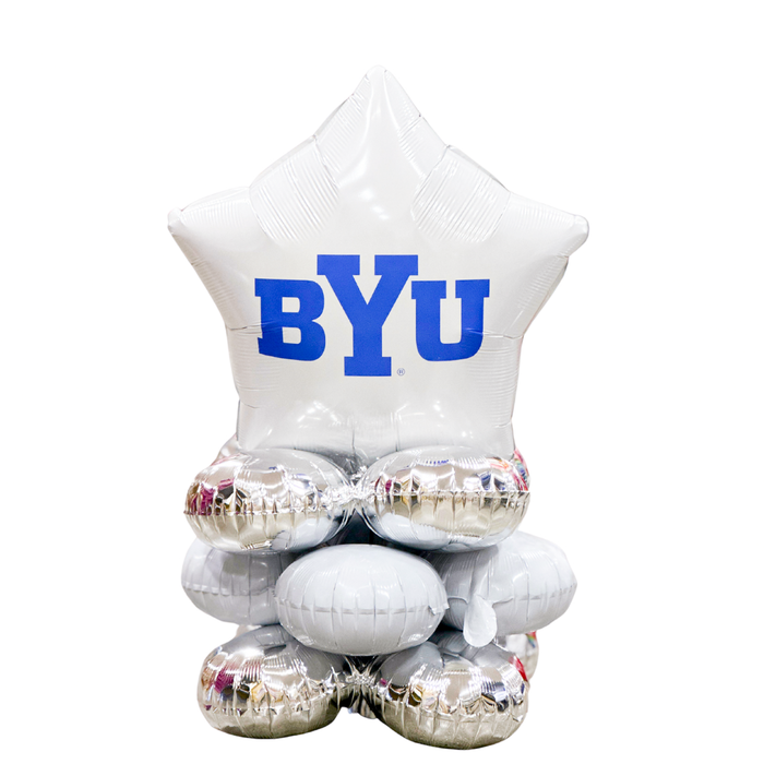 BYU Block Logo Mini Air Filled Balloon Bouquet | 1 ct