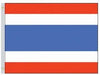 Thailand Flag with Stick 4" x 6" | 1 Count - Zurchers