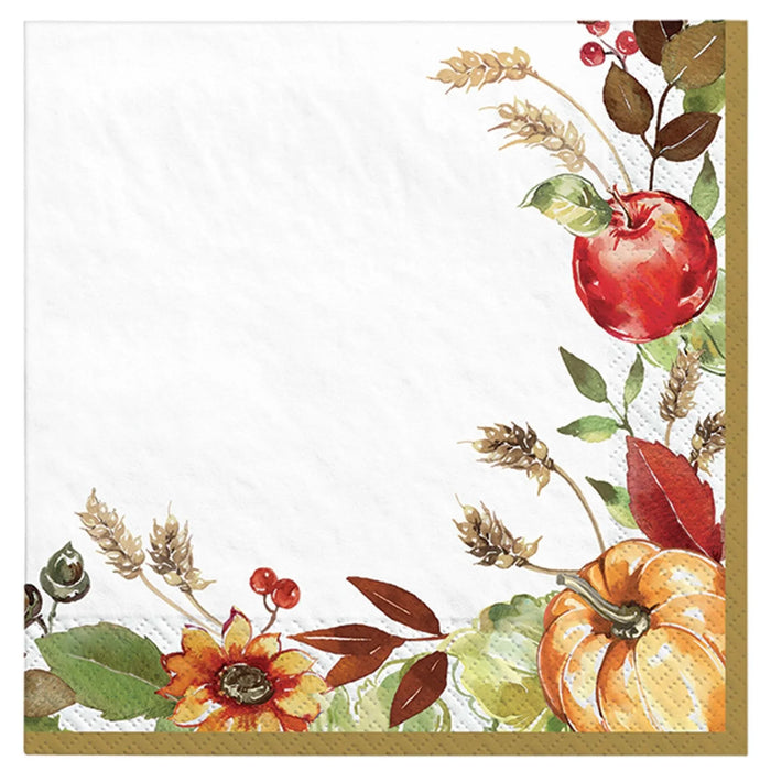Thanksgiving Grateful Day Beverage Napkins | 36 ct - Zurchers