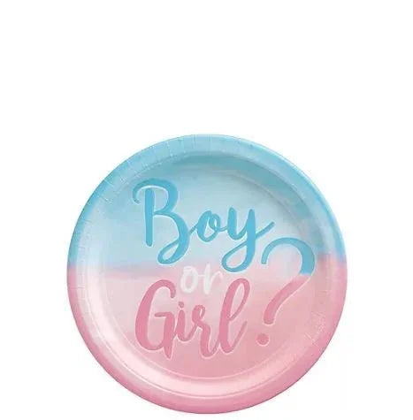 The Big Reveal Paper Dessert Plates 7" | 8ct - Zurchers