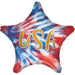 Tie - Dye USA Star Mylar Balloon 19" | 1ct - Zurchers