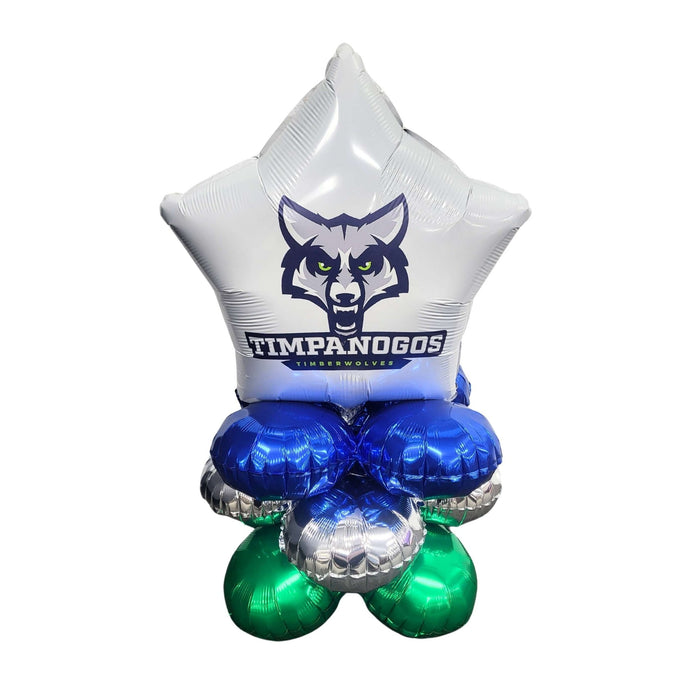 Balloon with Timpanogos logo on a white background