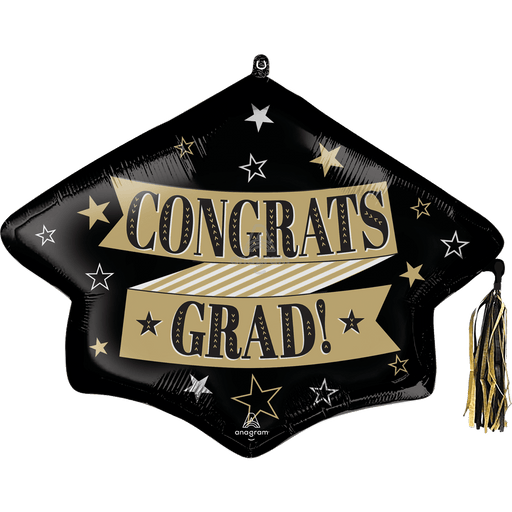 To The Grad Tassel SuperShape Mylar Balloon 31"  | 1ct