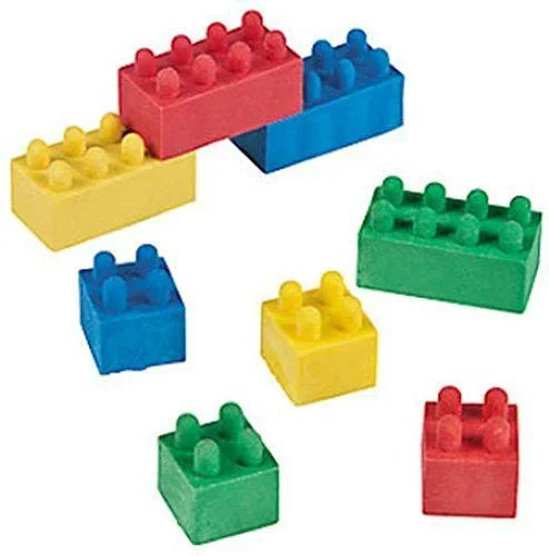 Toy Brick Erasers | 12 ct - Zurchers