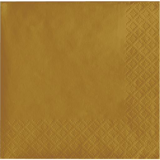 Glittering Gold Beverage Napkins | 50ct