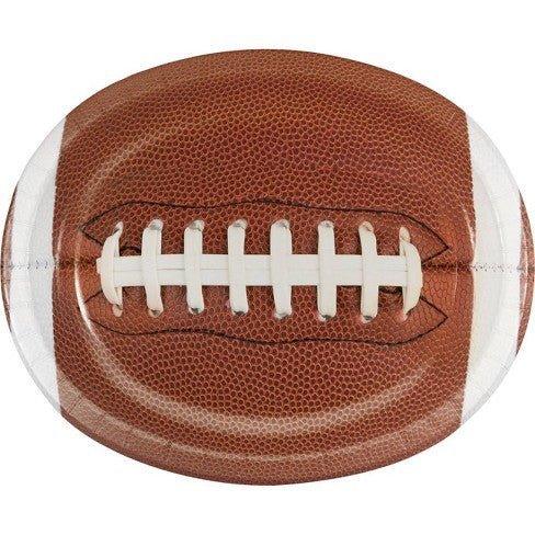 Football Oval Plates Brown 12" | 8ct - Zurchers