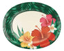 Tropical Flowers Oval Dinner Plate | 8ct - Zurchers