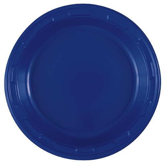 50ct 7in Plastic Plate Navy - Party Supplies