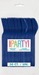Package of true navy heavy-duty plastic spoons, 50 count, with a clear wrapper and colorful “unique PARTY!” label.