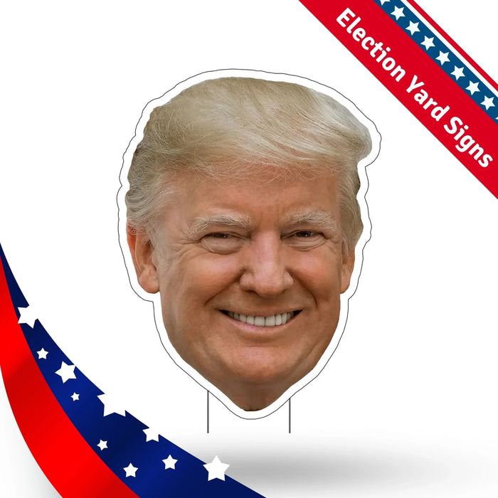 Trump Big Head Yard Sign 30"x 22" | 1 ct - Zurchers
