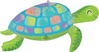 Under The Sea Turtle Super Shape Mylar Balloon, 38" | 1ct - Zurchers