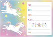 8ct Invitations Unicorn - Party Supplies